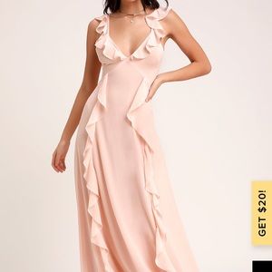 Lulus blush pink maxi dress